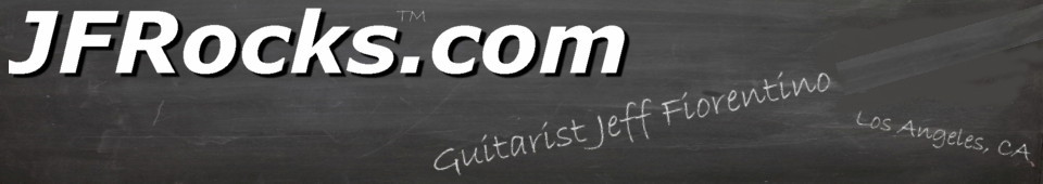 Jeff Fiorentino Official Site Logo Image, JFRocks Guitar Lessons & Music